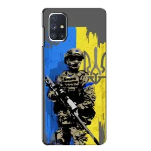 Чехлы с принтом (Воины ЗСУ) для Samsung Galaxy M51 (Солдат ЗСУ)