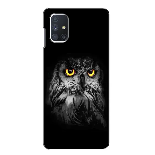 Чехол с рисунком «Сова на чёрном» для Samsung Galaxy M51 Чехол с рисунком «Сова на чёрном» для Samsung Galaxy M51