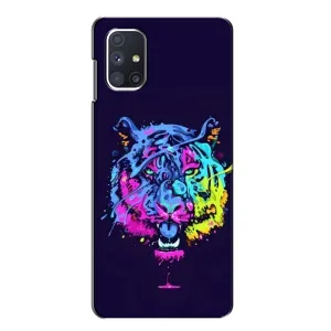 Силіконовий бампер з картинкою звірів для Samsung Galaxy M51 (Тигр-Арт)