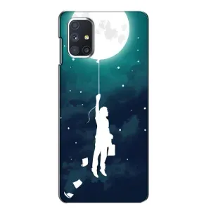 Чехол (ТПУ) с планетами на Samsung Galaxy M51 (To The moon)