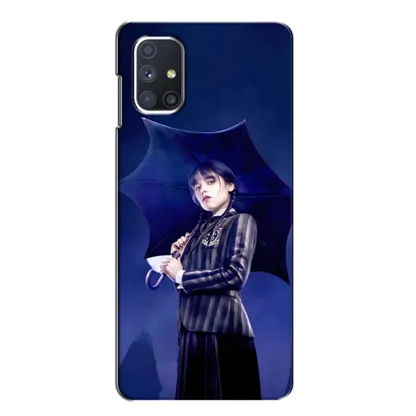 Чохол з малюнком «Венсдей з парасолькою» для Samsung Galaxy M51 Чохол з малюнком «Венсдей з парасолькою» для Samsung Galaxy M51
