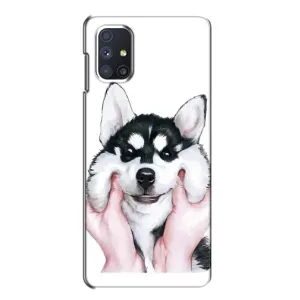 Бампер для Samsung Galaxy M51 з картинкою "Песики" (Собака Хаскі)