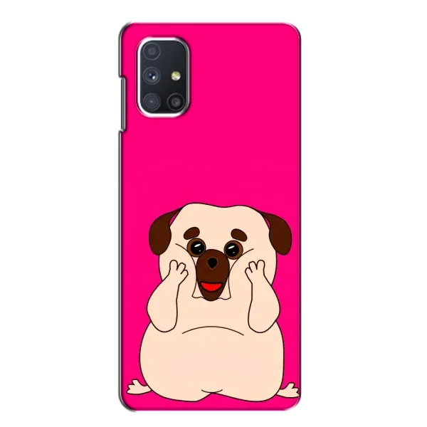 Чехол с рисунком «Веселый Мопсик» для Samsung Galaxy M51
