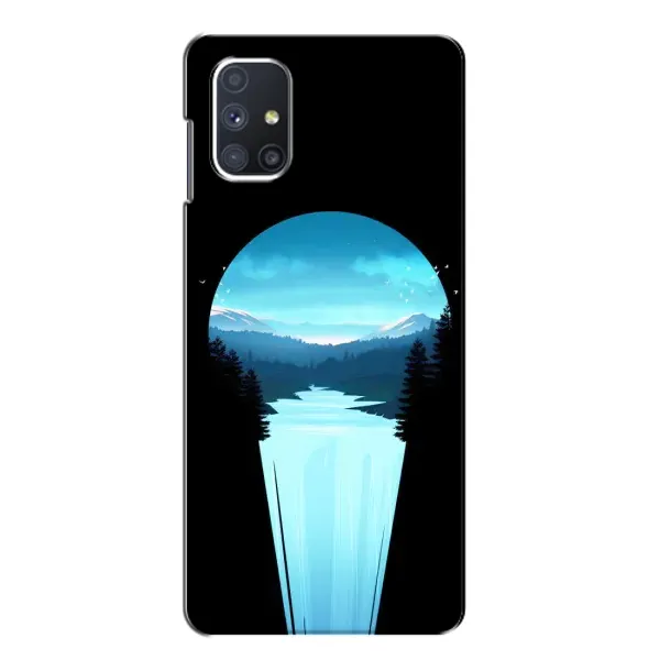 Чехол с рисунком «Синий Водопад» для Samsung Galaxy M51 Чехол с рисунком «Синий Водопад» для Samsung Galaxy M51