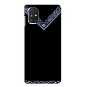Силиконовый Чехол на Samsung Galaxy M51 (Воротник вышиванки)
