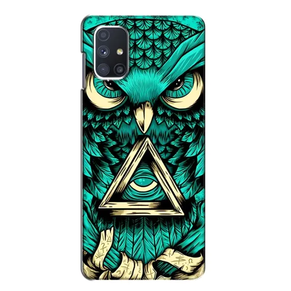Чехол с рисунком «Зеленая сова» для Samsung Galaxy M51 Чехол с рисунком «Зеленая сова» для Samsung Galaxy M51