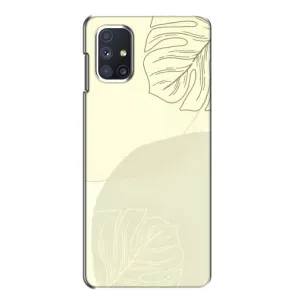 Чехол цветочный дизайн для Samsung Galaxy M51 (Зелёный фон)