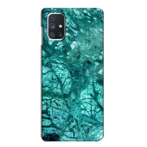Чехол с рисунком «Зеленый мрамор» для Samsung Galaxy M51