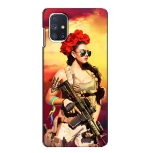 ЗСУ Чехлы (TPU) для Samsung Galaxy M51 (Женщина солдат)