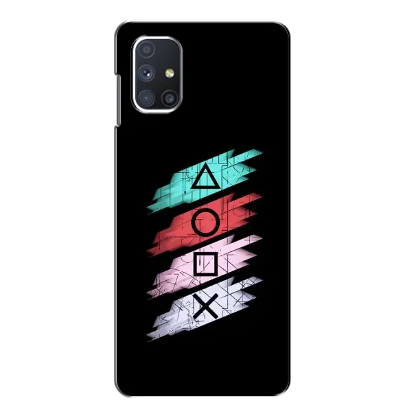 Чехол с рисунком «Значки Sony» для Samsung Galaxy M51 Чехол с рисунком «Значки Sony» для Samsung Galaxy M51