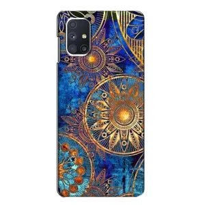 Чехлы со смыслом для Samsung Galaxy M51 (Золотые узоры)