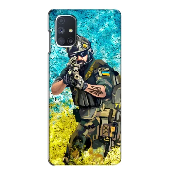 Чехол с рисунком «ЗСУ Воин» для Samsung Galaxy M51 Чехол с рисунком «ЗСУ Воин» для Samsung Galaxy M51