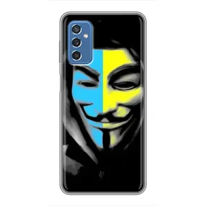 Чехол с Украинской символикой на Самсунг Галакси М52 (5G) (Анонимус патриот)