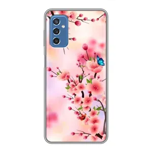 Чехол с принтом САКУРЫ на Samsung Galaxy M52 5G (M526) (Бабочки на сакуре)