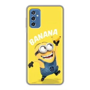 Мультяшный принт на Чехол для Самсунг Галакси М52 (5G) (Banana)