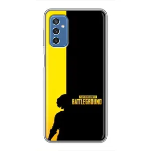 Чехол (TPU) с картинкой "Лого Пабг" на Самсунг Галакси М52 (5G) (Battlegrounds)