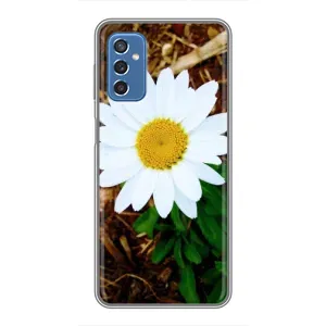 Чехол с ромашками на Samsung Galaxy M52 5G (M526) (Белая ромашка)