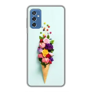 Чехлы с тематикой "ЦВЕТЫ" на Samsung Galaxy M52 5G (M526) (Цветок-мороженное)