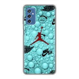Силиконовый Чехол Nike Air Jordan на Самсунг Галакси М52 (5G) (Джордан Найк)