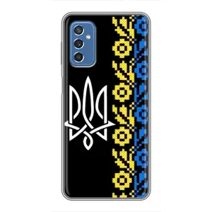 Силиконовый Чехол на Samsung Galaxy M52 5G (M526) (Герб и вышыванка)