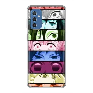 Силиконовые чехлы с глазами Anime для Самсунг Галакси М52 (5G) (Глаза Хашира)