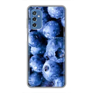 Чехол с изображением вкусной еды для Samsung Galaxy M52 5G (M526) (Голубика)