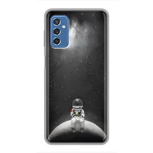 Силиконовый Чехол с принтом "Космонавты" на Samsung Galaxy M52 5G (M526) (Космонавт романтик)