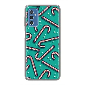 Силиконовый бампер на рождество для Samsung Galaxy M52 5G (M526) (Леденцы)