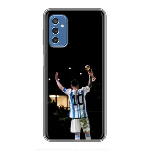 Чехлы Лео Месси Аргентина для Samsung Galaxy M52 5G (M526) (Лео Чемпион)