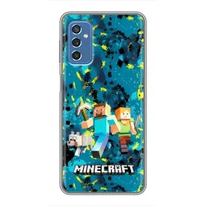 Чехлы для Samsung Galaxy M52 5G (M526) (Персонажи Майн Крафт) (Майнкрафт)