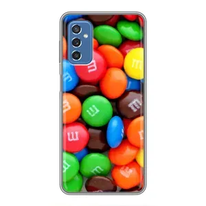 Чехол с изображением вкусной еды для Samsung Galaxy M52 5G (M526) (Разноцветные M&M'S)