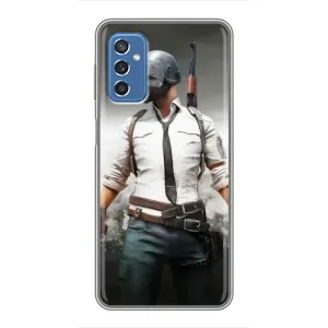 Силиконовый чехол с картинкой "Герой Pubg" на Samsung Galaxy M52 5G (M526) (Пабг)