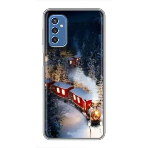 Силиконовый бампер на рождество для Samsung Galaxy M52 5G (M526) (Поезд)