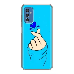 Чохол (Знак сердечка) для Samsung Galaxy M52 5G (M526) (Сердечко на синоьому)