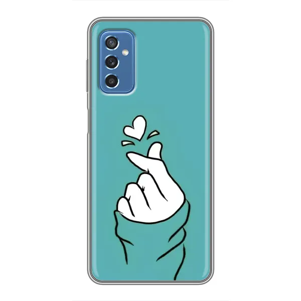 Чехол с рисунком «Сердечко на бирюзовом» для Samsung Galaxy M52 5G (M526) Чехол с рисунком «Сердечко на бирюзовом» для Samsung Galaxy M52 5G (M526)
