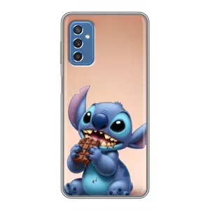 Чехол с рисунком Стич для Samsung Galaxy M52 5G (M526) (Стич с шоколадом)