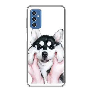 Бампер для Samsung Galaxy M52 5G (M526) з картинкою "Песики" (Собака Хаскі)