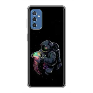 Силиконовый Чехол с принтом "Космонавты" на Samsung Galaxy M52 5G (M526) (В руках земля)