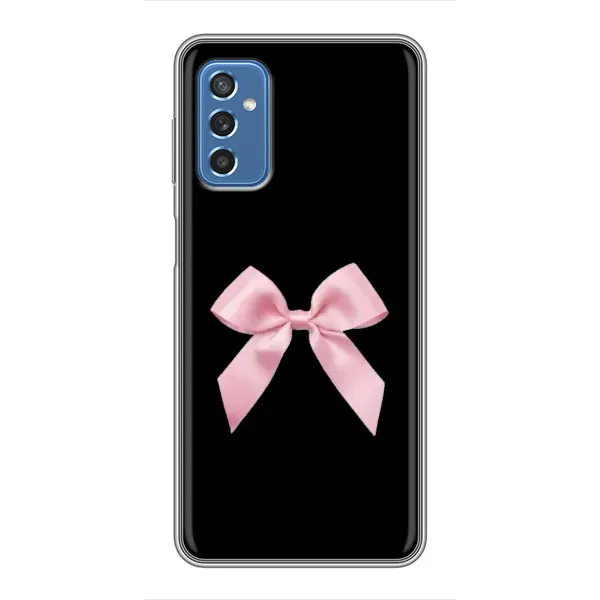 Чехол с рисунком «Бант на черном» для Samsung Galaxy M52 Чехол с рисунком «Бант на черном» для Samsung Galaxy M52