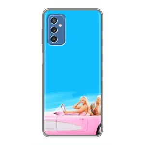 Силиконовый Чехол Барби Фильм на Samsung Galaxy M52 (Барби и Кен)