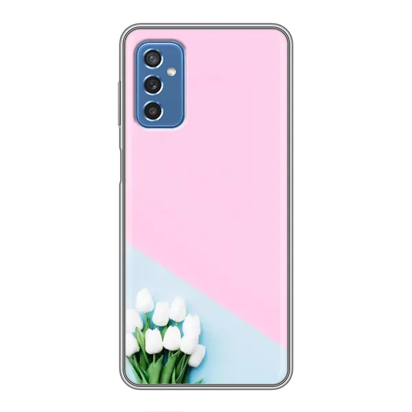 Чехол с рисунком «Белые тюльпаны» для Samsung Galaxy M52 Чехол с рисунком «Белые тюльпаны» для Samsung Galaxy M52