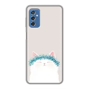 Чохол на тематику: Коти для Samsung Galaxy M52 (Білий котик)