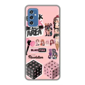 Чехлы с картинкой для Samsung Galaxy M52 (BLACK PINK коллаж)