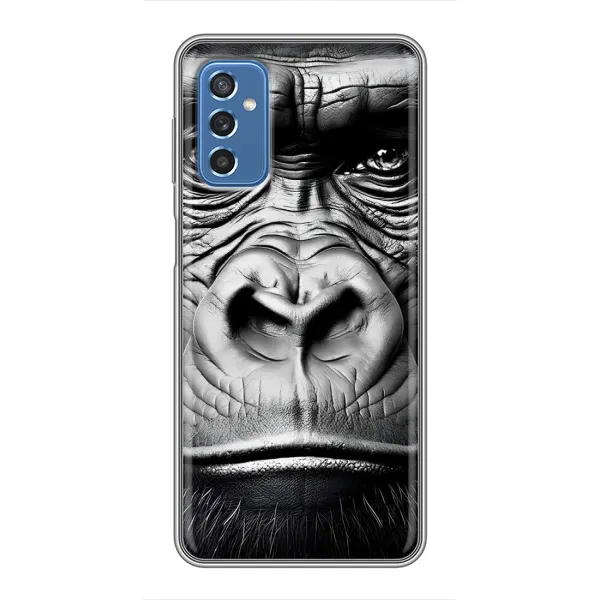 Чехол с рисунком «Черная обезьяна» для Samsung Galaxy M52 Чехол с рисунком «Черная обезьяна» для Samsung Galaxy M52