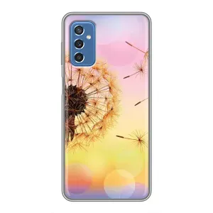 Силиконовый Чехол с одуванчиками на Samsung Galaxy M52 (Цветок-одуванчик)