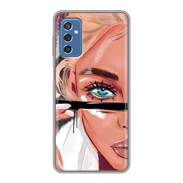 Чехол с рисунком «Девушка и ресницы» для Samsung Galaxy M52 Чехол с рисунком «Девушка и ресницы» для Samsung Galaxy M52