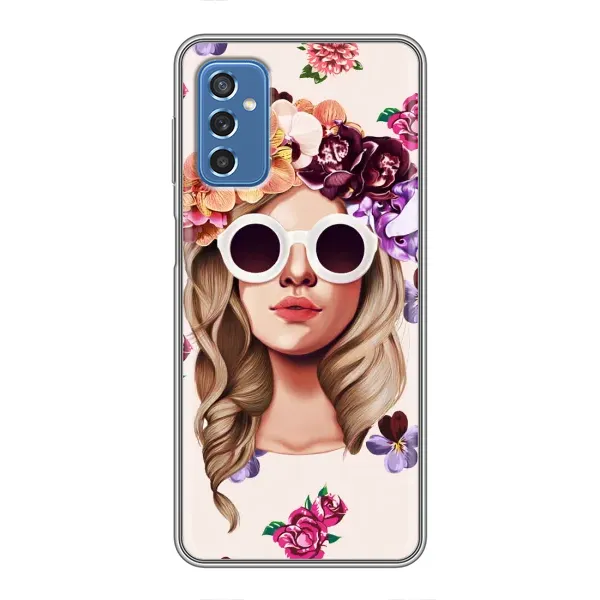 Чехол с рисунком «Девушка в очках» для Samsung Galaxy M52 Чехол с рисунком «Девушка в очках» для Samsung Galaxy M52