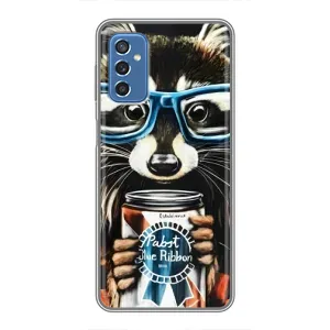 Силіконовий Чохол з Энотами на Samsung Galaxy M52 (Єнот в окулярах)