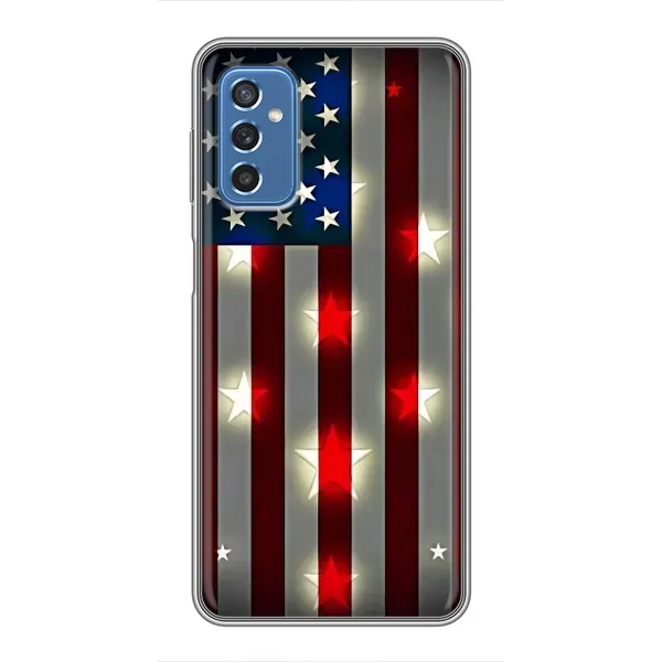 Чехол с рисунком «Флаг США 2» для Samsung Galaxy M52 Чехол с рисунком «Флаг США 2» для Samsung Galaxy M52