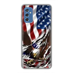 Чехол Флаг USA для Samsung Galaxy M52 (Флаг USA)